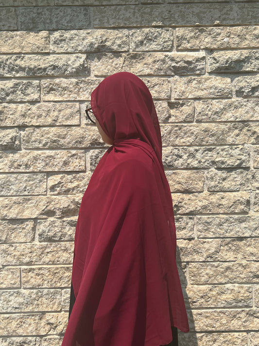 Chiffon Hijab-Red