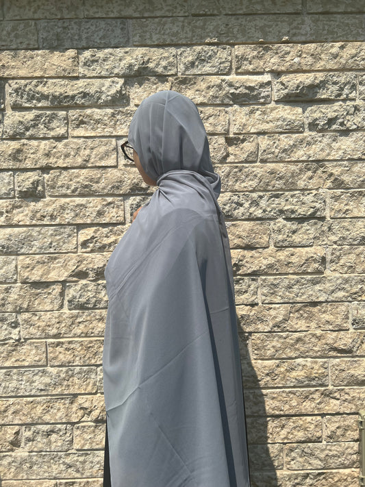 Chiffon Hijab-Dusty Blue
