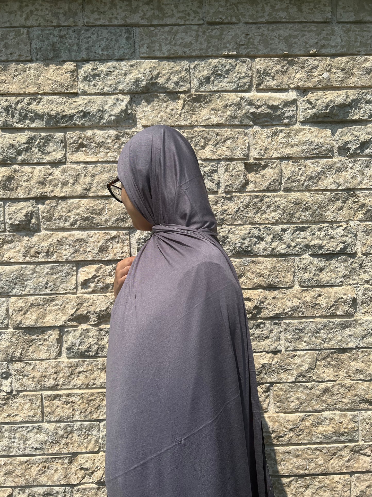 Jersey Hijab-Grey