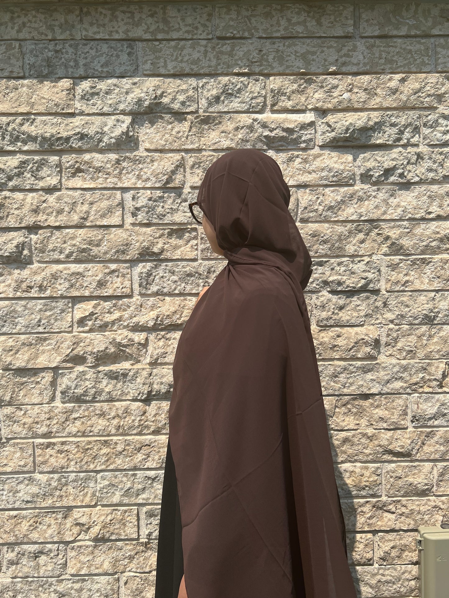 Chiffon Hijab-Dark Brown