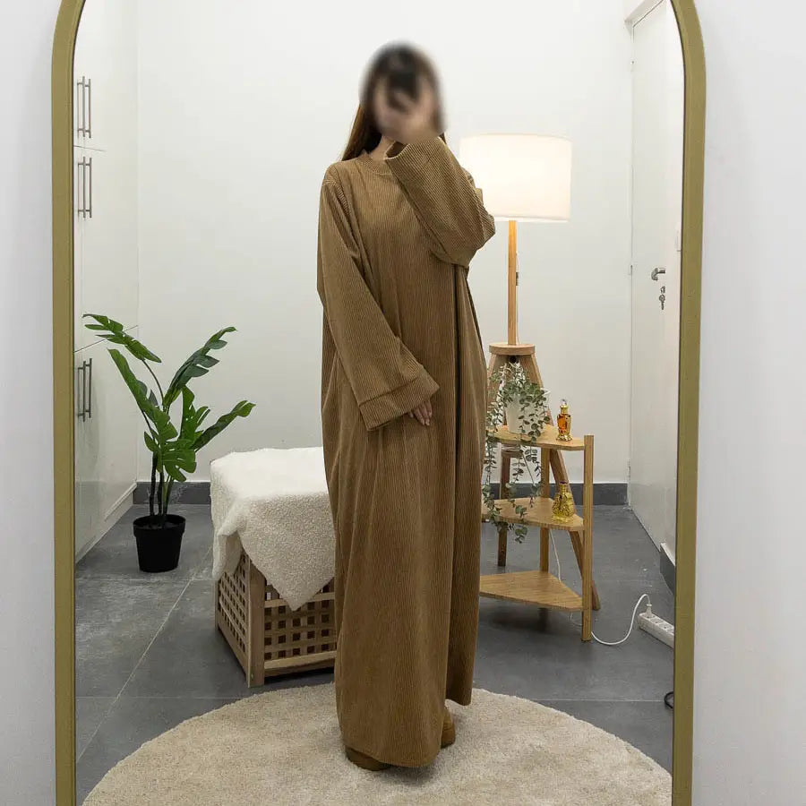 Batoul Ribbed Abaya