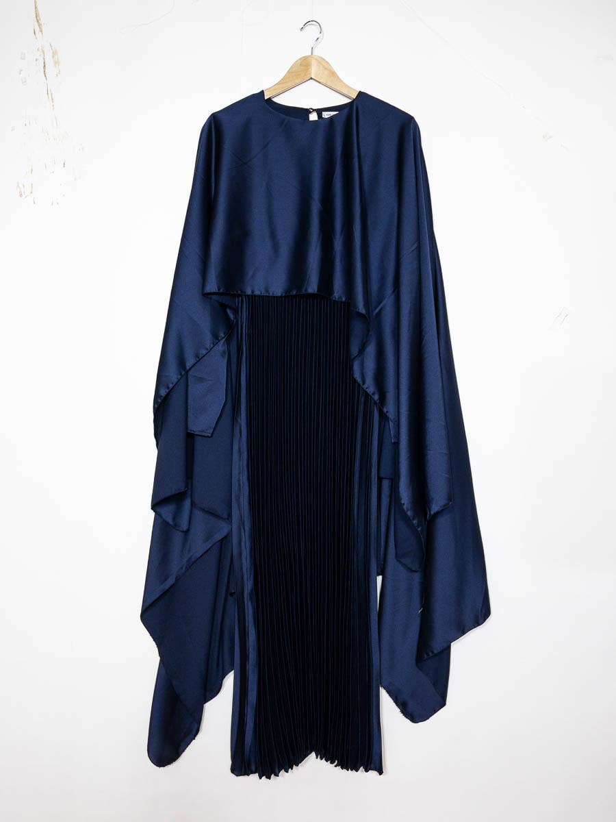 Khushi Pleated Satin Dress