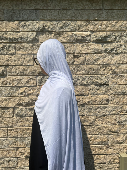 Jersey Hijab-White