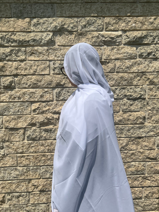 Chiffon Hijab-White