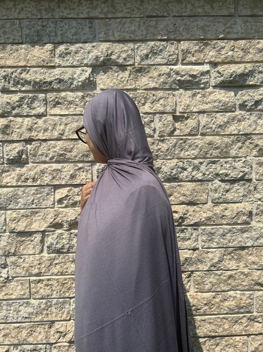 Jersey Hijab-Grey