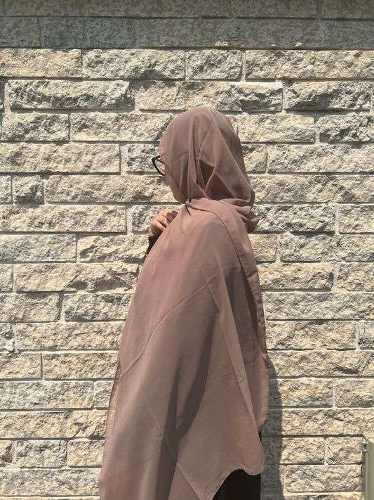 Chiffon Hijab-Mocha
